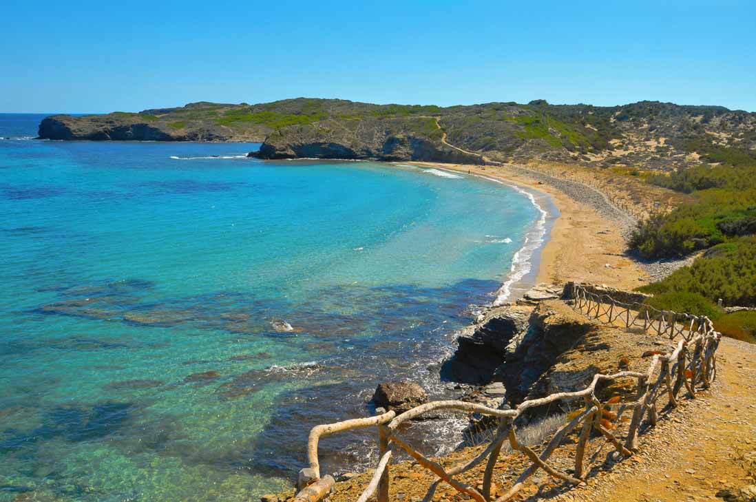 Platja D'en Tortuga beach in Menorca
